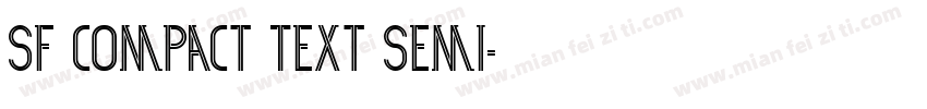 SF Compact Text Semi字体转换